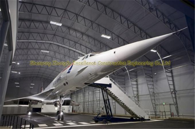 Ангар самолета недорогой длинной пяди стальной с ферменной конструкцией крыши свода